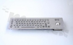 Industrial Keyboard; IP65; 66keys; trackball; USB; panel mounting; 392mm x 110mm