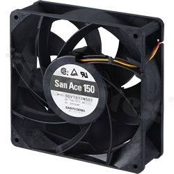 Wentylator; DC; 12VDC; 150x150x50mm; 8.54m3/min; 61.0dB.