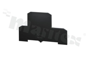 End wall for ZUG-21 | ZUG-21/E0 | ZUG-22 | ZUG-23 | ZUG-24; 1,0mm thick; yellow; snap-on mounting