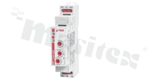 Przekaźnik czasowy; 10 funkcji czasowych; 8 zakresów czasowych; prąd znamionowy 16A; napięcie sterujące 12...240VAC/DC; pojedynczy styk przełączny (1P); 16A/24VDC; 16A/250VAC