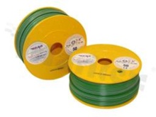 Przewód pojedynczy LGY/H05V-K; z wielodrutową miedzianą żyłą; zielony/szary; przekrój 2.50mm2; AWG 14; 500V; -40+105 st.C; 50m.