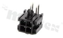 Złącze Kablowe do PCB; w rastrze 3.00mm; 4-stykowe [2x2]; montaż THT; męskie; poziome; dwurzędowe; 250V/5A