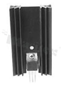 Radiator; wytłaczany; TO-220; TO-202; 12.7x34.92x25.4mm; czarny; anodowane aluminium; RoHS.