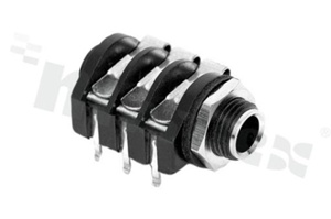 Connector: Jack 6.3mm; socket; female; mono; ways: 2; angled 90st.