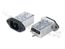 Filtr przeciwzakłóceniowy; jednofazowy; 4A; 115/250V; 50/60Hz; IP40; 6.3x0.8mm