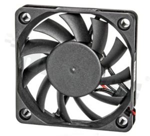 Fan; DC; 12.0VDC; 60x60x10mm; 0.54m3/min; 36.2dB.