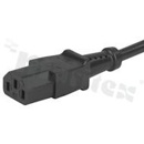 Kable zasilające, komputerowe; 5 m; -25 st.C - 70 st.C; Black; 10 A