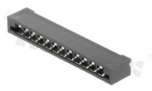 Złącze Non-ZIF do PCB; w rastrze 2.54mm; 12-stykowe; montaż: THT; pionowe