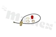 Antenna connecting cable; RG1.13; grey; 180mm cable length; IPX (U.FL) to reverse SMA RP