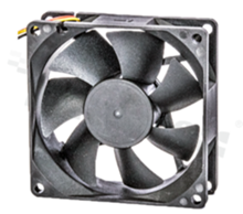 Wentylator  ; DC; 12.0VDC; 80x80x25mm; 40,5m3/min; 35,2 d FG