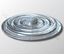 Lens for LED high power; angle: 60 degrees ; Number of LEDs: 150; Dimensions: diameter 300.00mm; Height: 38.86mm; material: PC; Fastening: screw