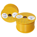 Przewód pojedynczy LGY/H05V-K; z wielodrutową miedzianą żyłą; żółty; przekrój 1.50mm2; AWG 16; 500V; -40+105 st.C; 100m.