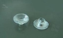 Soczewka do diod LED high power; kąt rozsyłu: 40 stopni FWHM; ilość diod: 1; rozmiar: okrąg 22.5mm; wysokość: 10.44mm; rodzaj materiału: PMMA; PC; sposób mocowania: klej