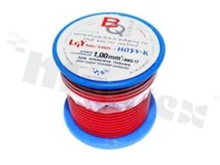 Przewód pojedynczy LGY/H05V-K; z wielodrutową miedzianą żyłą; czerwony; przekrój 1.00mm2; AWG 17; 500V; -40+105 st.C; 10m.
