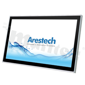 Monitor panelowy 21.5"; 16:9; IP54 front; typ dotyku: CTP; 16.7M kolorów; 1920x1080; jasność: 250 nitów; konrast 1000:1; kąt widzenia 170/160; VGA; HDMI; DP; temp. pracy: 0+50st.C; zasilanie 12V-24V DC; VESA