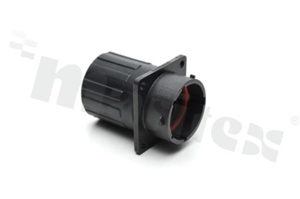 Standard Connector circular; Sq Flg Rcpt w endcap 19 pins; SZ 16 Pin