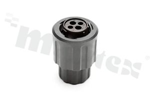 Standard Connector circular; male; straight; plug; end cap Sz 10 2+2 p