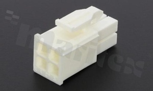 Crimp terminal housing; pitch 4.14mm; 4-contacts; female; applicable wire AWG#18-22; 300V/10A