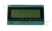 Wyświetlacz LCM; LCD znakowy; 20x4 znaków; STN Y/G z podświetleniem LED; zasilanie 3V; kąt patrzenia 6:00; ekran 66x16 mm; dodatkowa czcionka Cyrilica