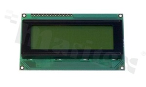 Display LCM; LCD character; 20x4 chars; STN Y/G; LED backlighting; 3V supply; view 6:00; screen 66x16 00; extra Cyrilic fonts