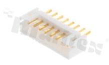 Złącze Kablowe do PCB; w rastrze 2.00mm; 8-stykowe; montaż THT; męskie; pionowe; styki złocone; 100V/2A