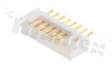 Header for PCB; pitch 2.00mm; 8-contacts; THT; male; top entry; 100V/2A