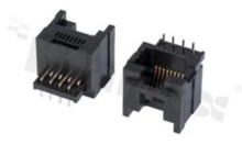 Socket RJ45; 8-contacts; THT; bottom entry; size 8; 6u" Au