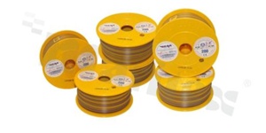 Przewód pojedynczy LGY/H05V-K; z wielodrutową miedzianą żyłą; żółty/fioletowy; przekrój 0.35mm2; AWG 22; 500V; -40+105 st.C; 200m.