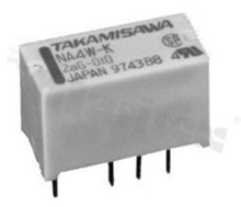 Przekaźnik elektromagnetyczny; prąd znamionowy 4.2A; napięcie cewki 5VDC; podwójny styk przełączny (2C); moc cewki 140mW; 0.5A/125VAC; 1A /0VDC