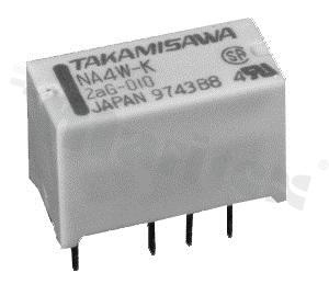 Electromagnetic Relay; contact rating current 4.2A; coil voltage 5VDC; 2 changeover contacts (2C); coil power 140mW; 0.5A/125VAC; 1A /0VDC