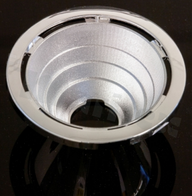 Reflector for LED high power; COB; angle: 20 to 39 degrees FWHM; Number of LEDs: 1; Dimensions: round 50mm; Height: 23.9mm; meterial: PC; Fastening: glue