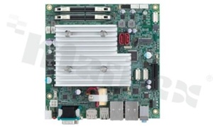 Przemysłowa płyta główna Mini-ITX; Intel Celeron 3965U; RAM: do 32GB; 2xSATA; 3xCOM; 8xUSB; 2xLAN; DP; DVI-I; DIO; Audio; M.2 Key M; PCIe x4; temp. pracy: 0+60C; zasilanie: 12-24V DC