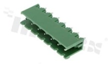Pluggable terminal block; pitch 5.08mm; 7-ways; male; straight pin header; closed type; UL 300V/15A; TUV:320V/20A