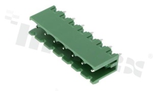 Pluggable terminal block; pitch 5.08mm; 7-ways; male; straight pin header; closed type; UL 300V/15A; TUV:320V/20A
