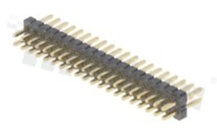Listwa stykowa do PCB; w rastrze 1.27mm; 2x20 styków; montaż: THT; męska; prosta; dwurzędowe