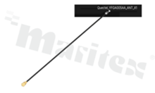 Antenna; FPC; GNSS; 1560-1605MHz; 2.6dBi; VSWR<2.0; linear; RF1.37; 0.1m; IPEX; adhesive; 61.15x11.24mm; black