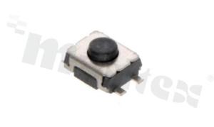 Tact Switch; SMD; dimensions 3x4.65; h=1.87mm; vertical; operating force 160gf; button: round