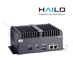 Fanless Edge AI Computer Vision System with Hailo-8™ AI Accelerator, HDMI, GbE LAN, USB 3.2, DIO, and Wi-Fi/Bluetooth/5G Wireless Connection