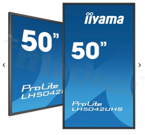 Monitor wielkoformatowy 50"; 16:9 3840x2160; 18/7; 1.07B kolorów; jasność 500 nitów; kontrast 4000:1; kąt widzenia 178/178; SDM-L; VGA; DVI; 3x HDMI; DP; MiniJack, COM, LAN, IR, HDCP, 2x USB, 2x Głośnik 10W, zasilanie 100...240V AC, VESA