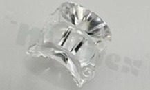 Soczewka do diod LED high power; kąt rozsyłu: Owalny 26 x 100 stopni FWHM; ilość diod: 1; rozmiar: 29x23mm; wysokość: 12.7mm; rodzaj materiału: PMMA; sposób mocowania: klej; śruby