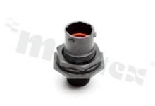 Amphenol Aquarius receptacle; 3pins; male insert; 13A; shell size 10; contact size: 16; contacts sold separately; silicone rubber seal; IP68/69k