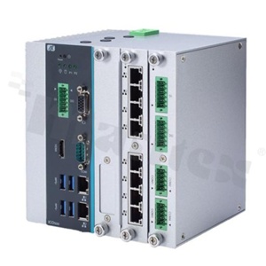 DIN Rail Industrial FanlessComputer;CE; FCC; IP40; IntelCeleron 3965U or i3/i5/i7 7-gen; SATA;CFast; RAM up to 16 GB;COM; 4x USB 3.0; 2x LAN; VGA; DIO; 2x mPCIe; SIMslot; 4x antena; 2x PIM; oper. temp. -40+70C; power supply 12-48 V DC
