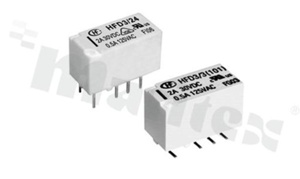 Electromagnetic relay; contact rating current 2A; coil voltage 12VDC; 2 changeover contact (2C); coil power 140mW; 2A/30VDC; 0;5A/125 AC/version SMT