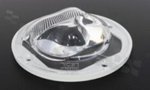 Soczewka do diod LED COB; kąt rozsyłu: asymetryczny ; ilość diod: 1; rozmiar: okrąg 90mm; wysokość: 19.3mm; rodzaj materiału: silikon; sposób mocowania: śruby