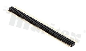 Pin Header; pitch 1.27mm; 1x40 pins; assembly: THT; male; straight; single row; 2.0X2.9X7.4