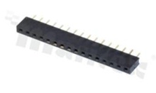 Pin Header; pitch 2.00mm; 1x10 pins; assembly: THT; female; straight; single row