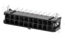 Header for PCB; pitch 3.00mm; 20-contacts [2x10]; SMD; male; side entry; 2 rows; 250V/5A