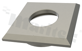 Front SP-NANO-FRONT-SQUARE-STEEL-PL, obudowa, wymiar: 25x25mm, wysokość: 5,8mm, stal 316L