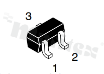Tranzystor: N-MOSFET; unipolarny; 20V; 0.238A; 3.5ohm; 0.3W; -55+150 st.C; SMD; SC75