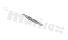 Adapter; mounting; 1-track; for through-hole installation fitting with lever; for screw mounting; gray